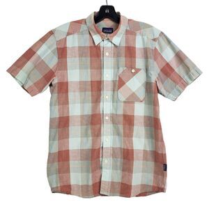 PATAGONIA Shirt Mens Small Multicolor Check Plaid Casual Button Down Outdoor